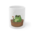 Unbothered Frog Hot Tub Mug