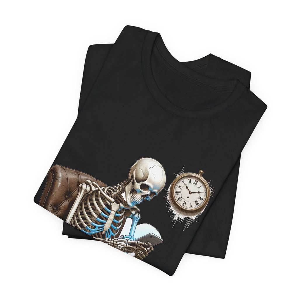 Late-Night Doomscroll Skeleton Tee