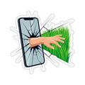 Touch Grass Die-Cut Sticker
