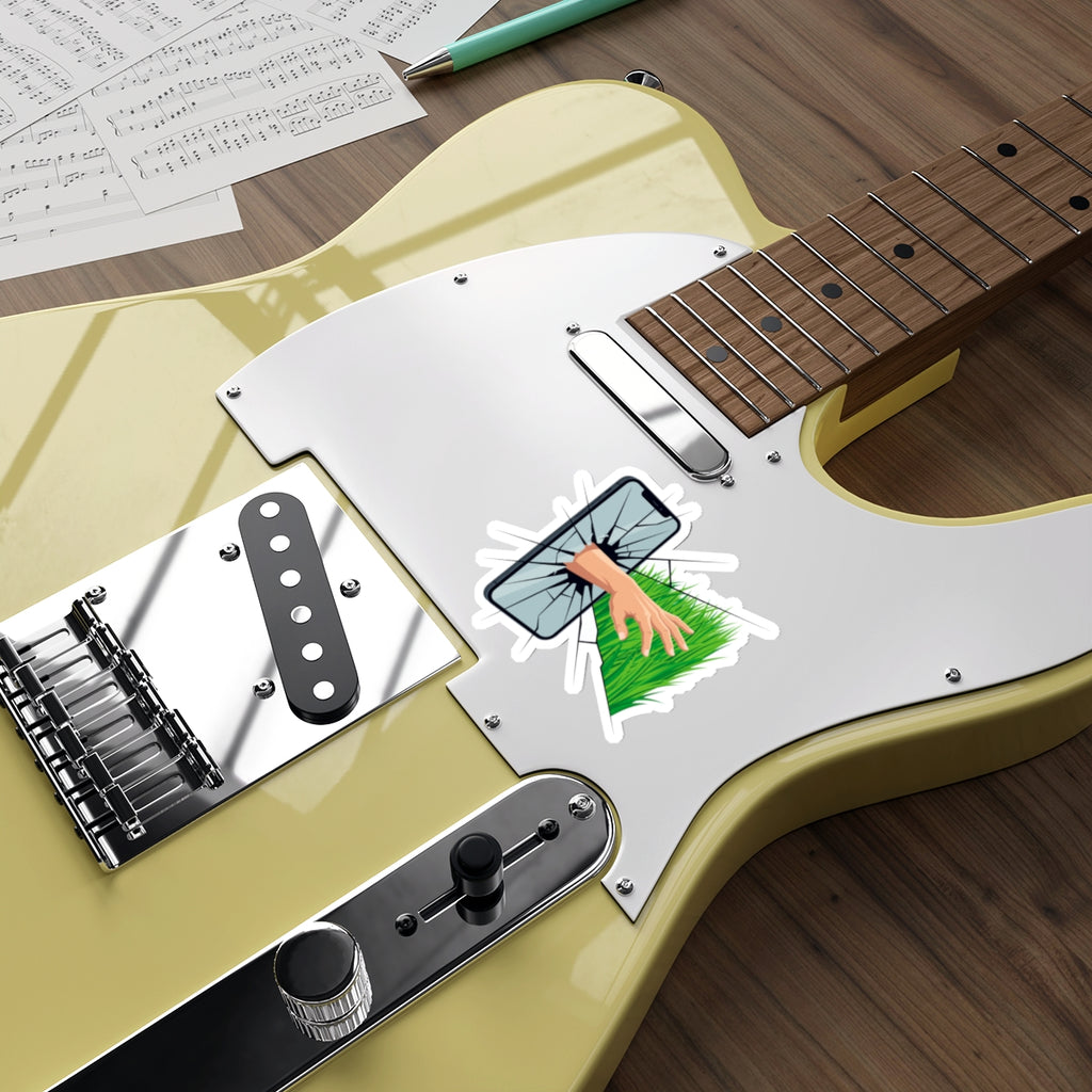 Touch Grass Die-Cut Sticker