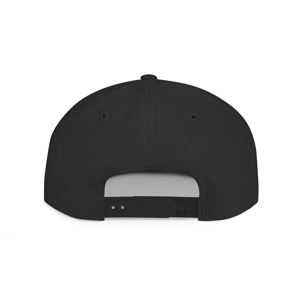 Black CyberCap flat bill, back