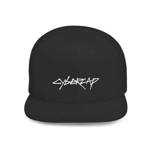 Black CyberCap flat bill, front