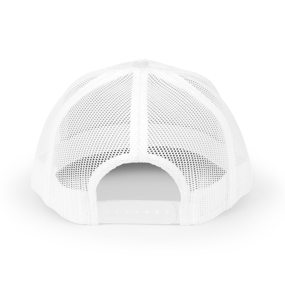 White CyberCap trucker, back